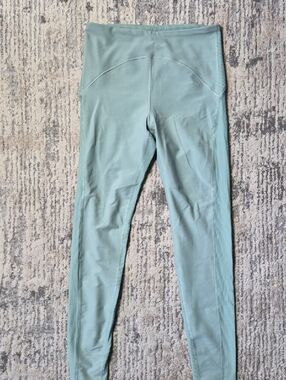 Sage Green Old Navy Ribbed Leggings Med Tall Activewear Gym Run Active